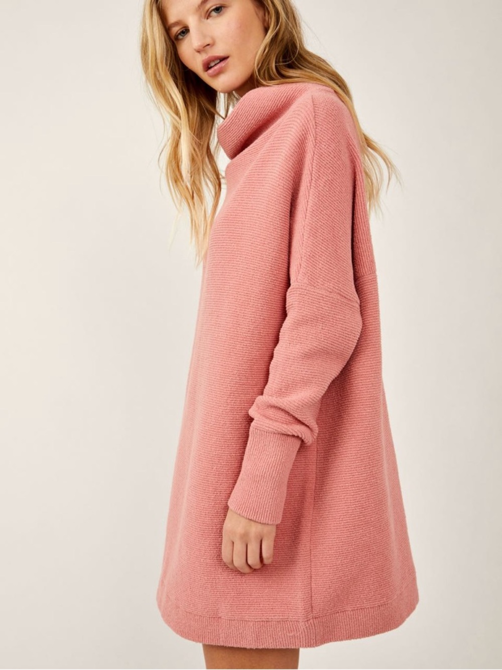 FREE PEOPLE • Ottoman Slouchy Tunic in Pink - Picture 2 of 13